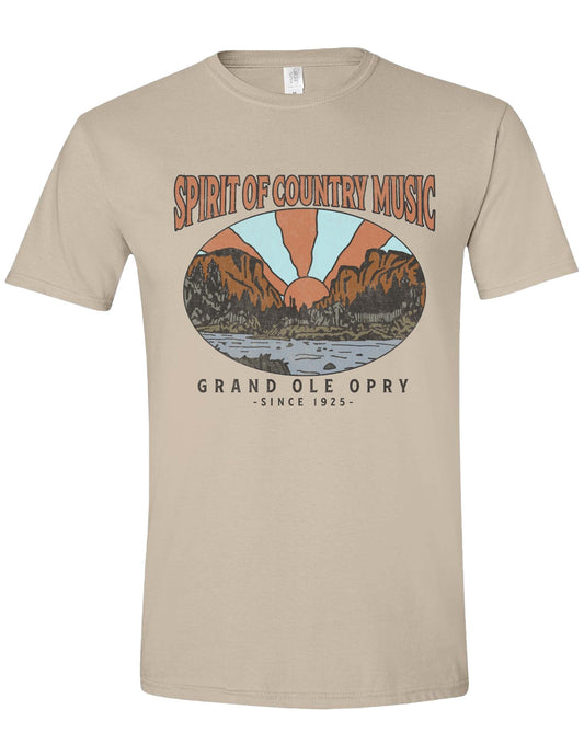 Opry Music & Mountains T-Shirt - CREAM / SM - S/S