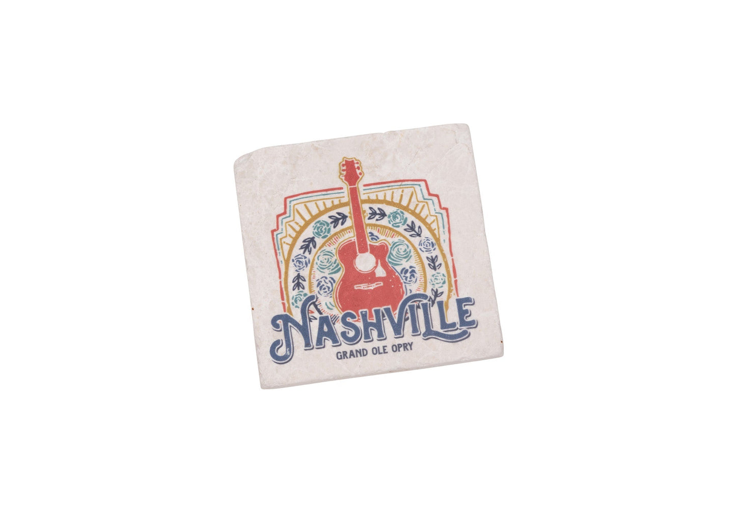 Opry Nashville Guitar Stone Coaster - KITCHEN