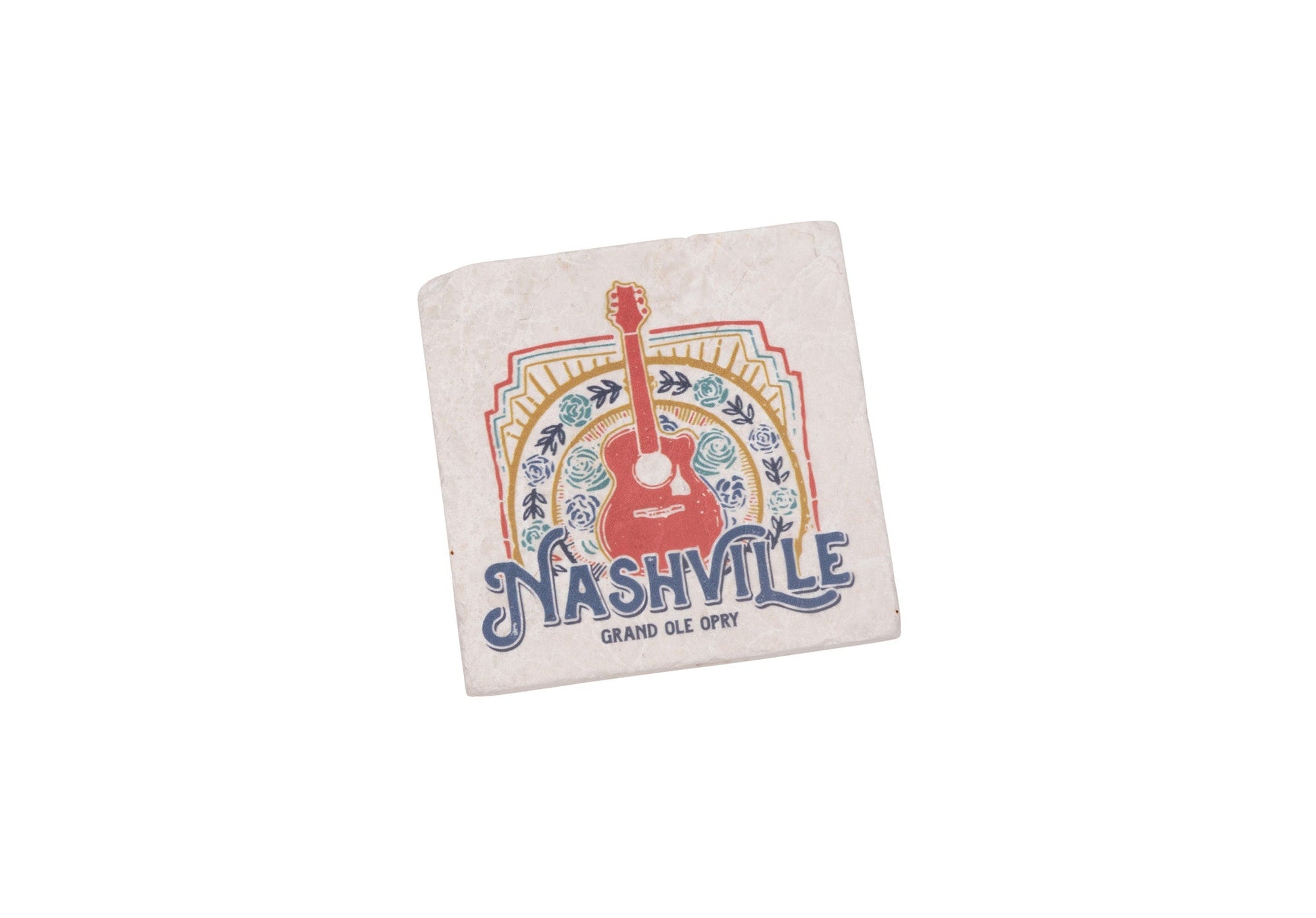 Opry Nashville Guitar Stone Coaster - KITCHEN