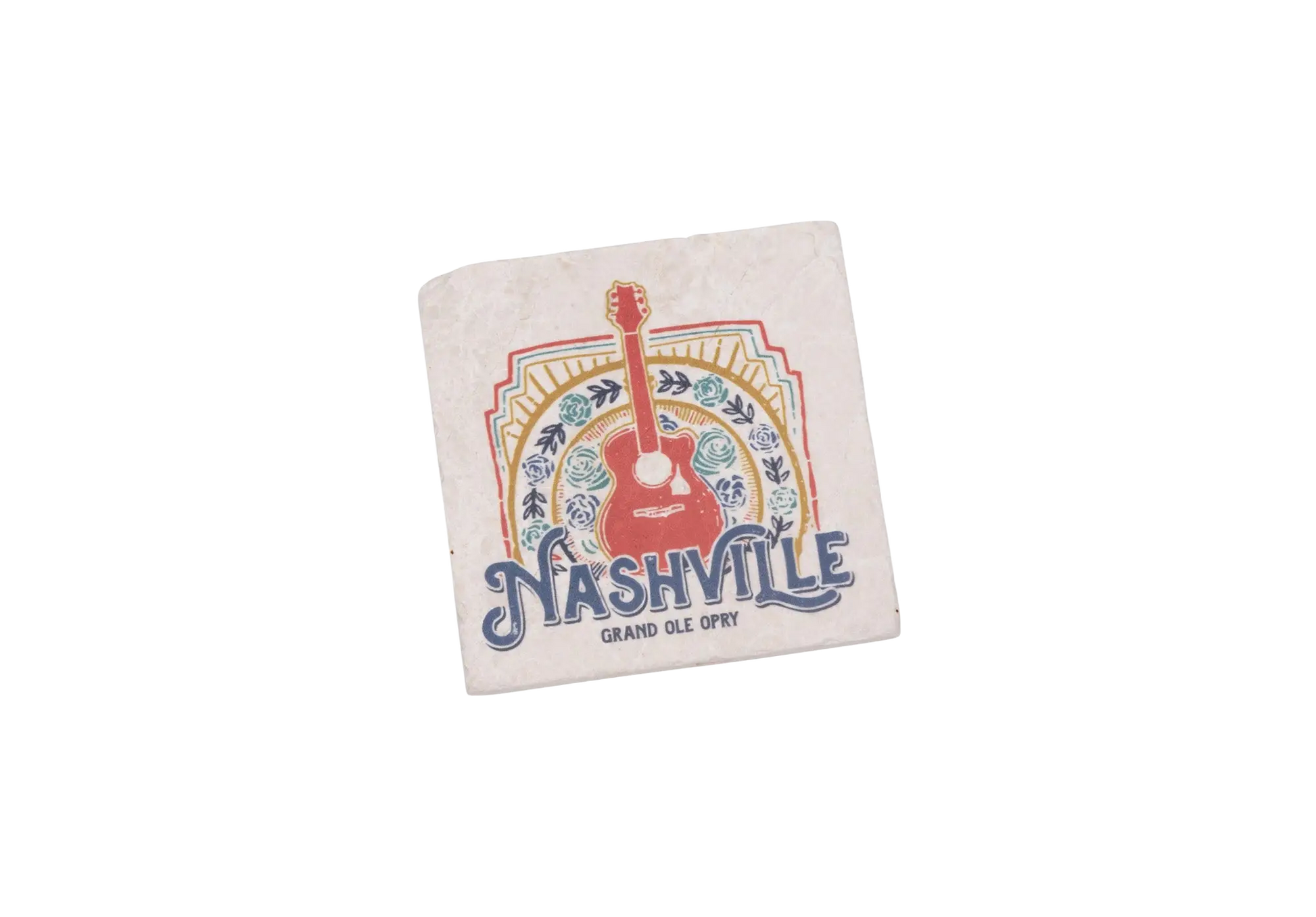 Opry Nashville Guitar Stone Coaster - KITCHEN