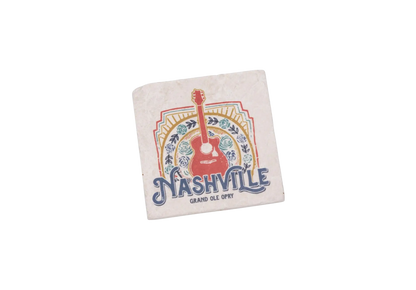Opry Nashville Guitar Stone Coaster - KITCHEN