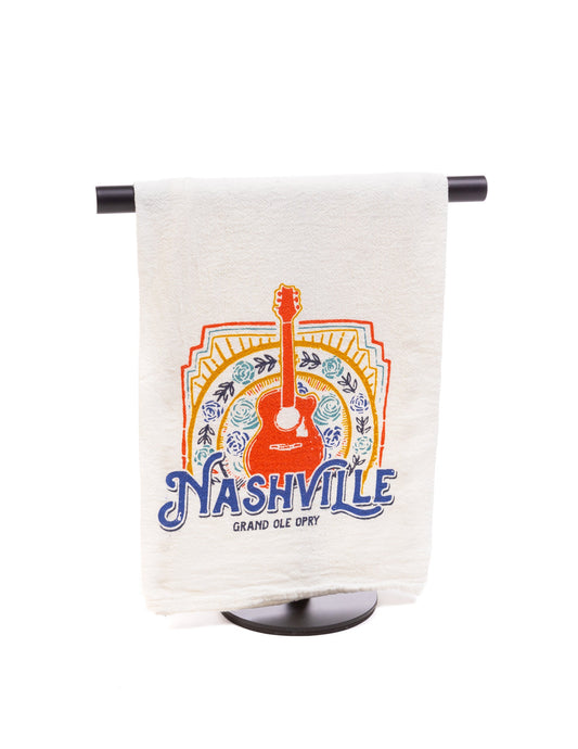 Opry Nashville Guitar Tea Towel - KITCHEN