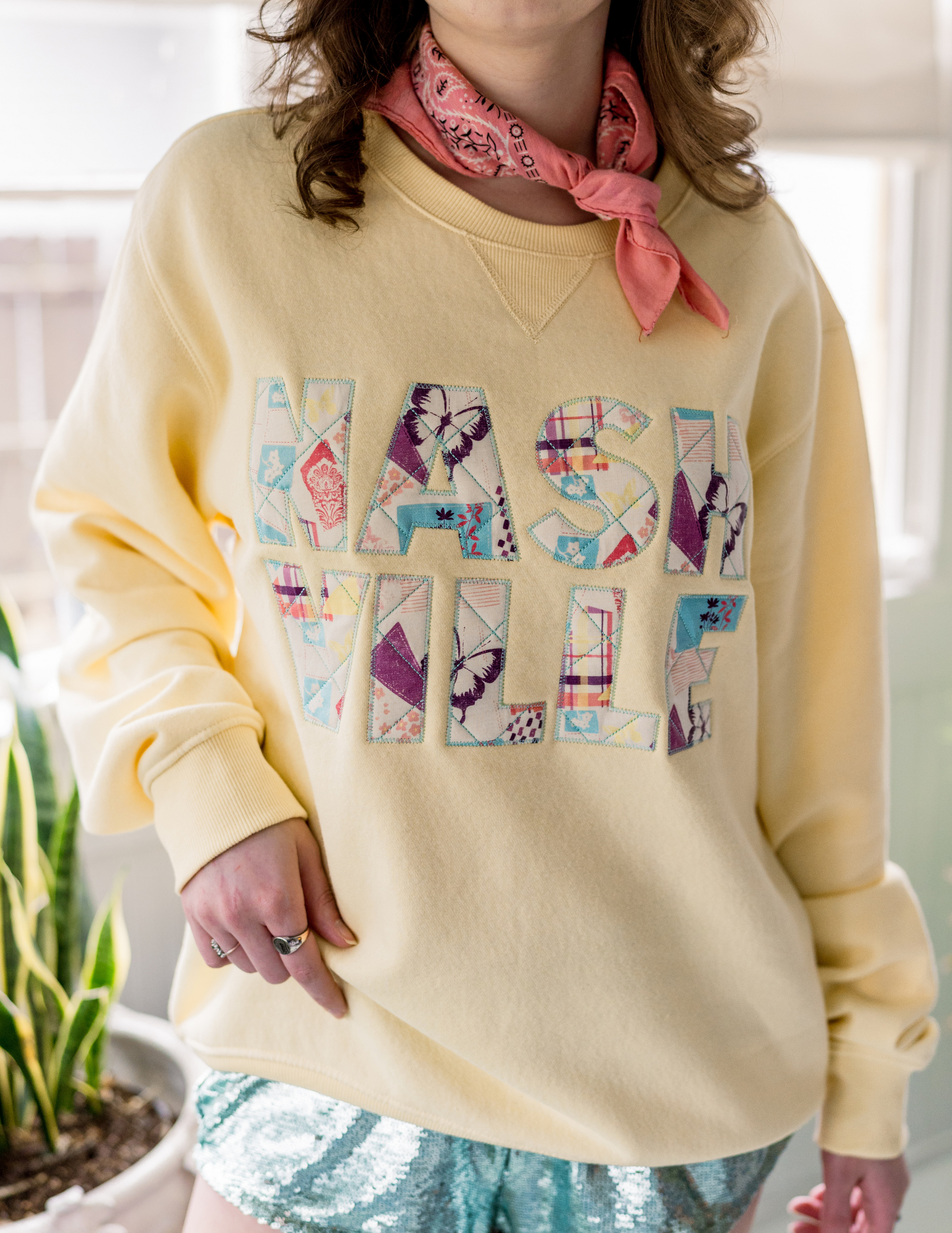 Opry Nashville Quilted Crew Sweatshirt - FLEECE