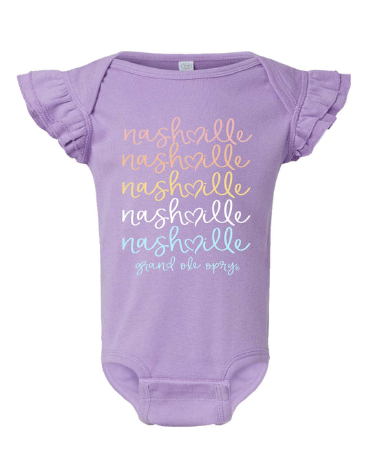 Opry Nashville Ruffle Onesie - KIDS APPAREL