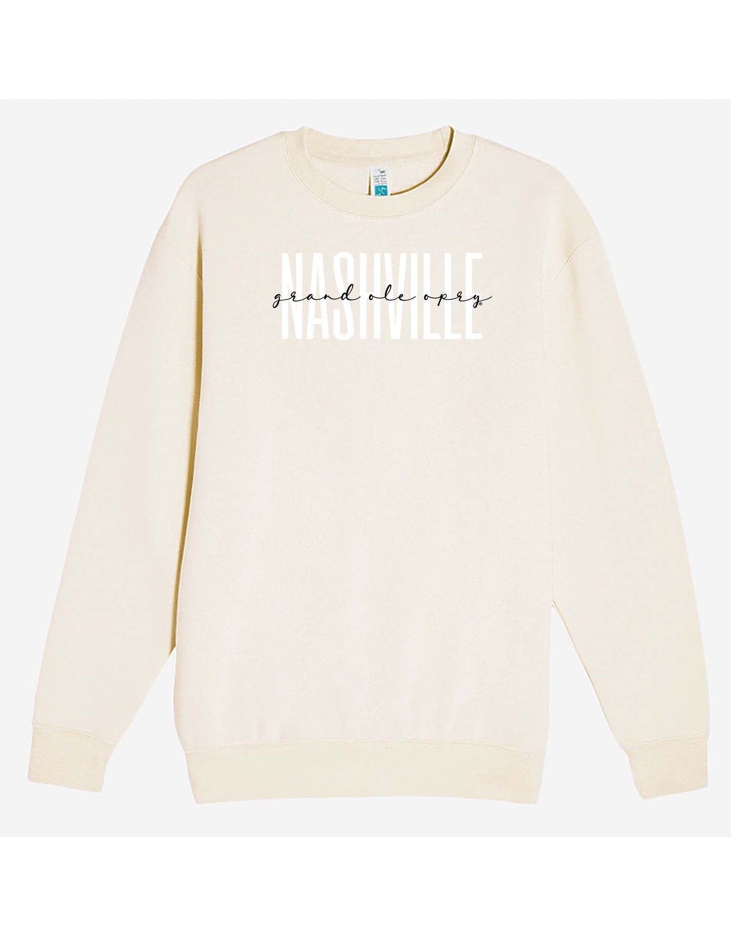 Opry Nashville Souvenir Crew - CREAM / SM - FLEECE