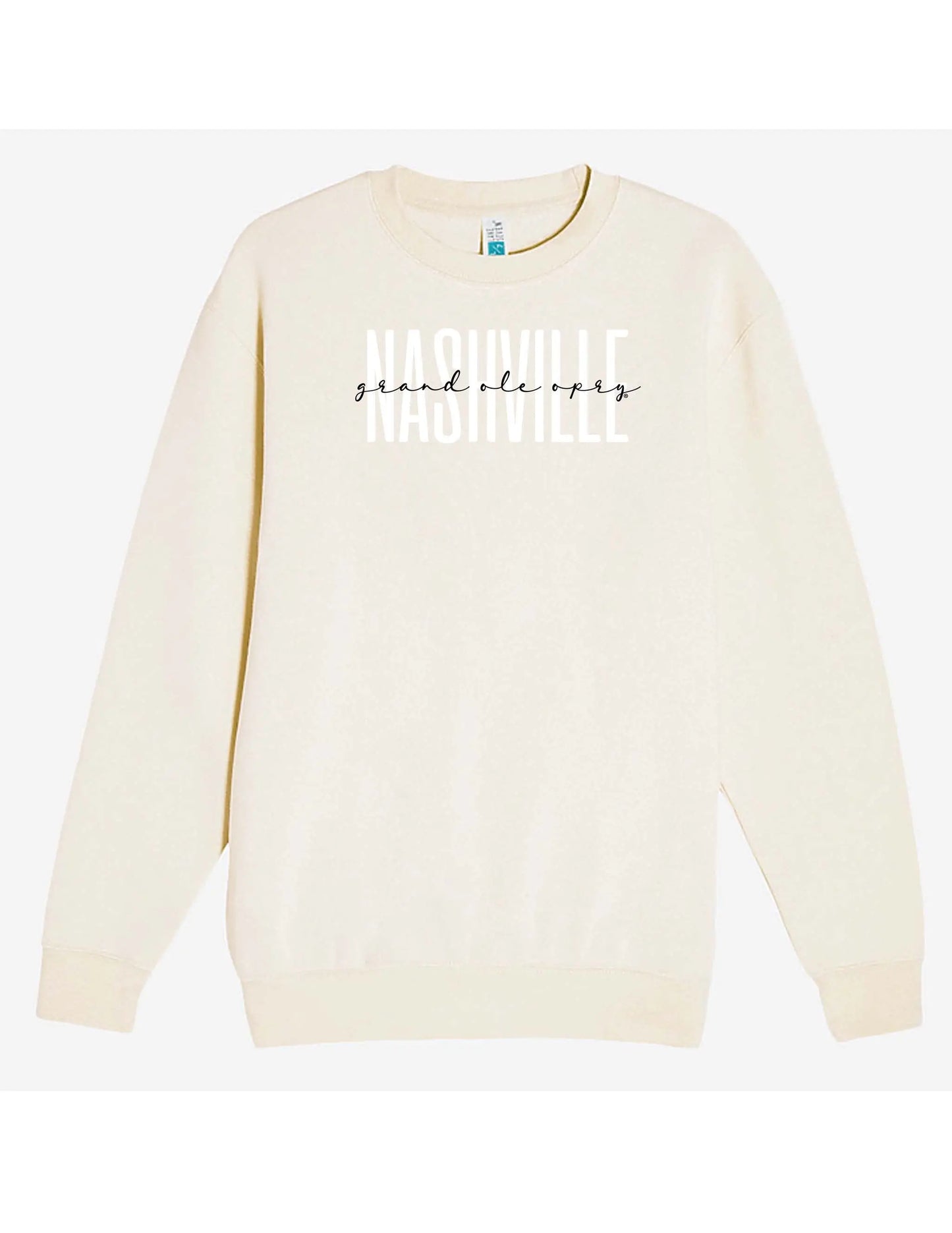 Opry Nashville Souvenir Crew - CREAM / SM - FLEECE