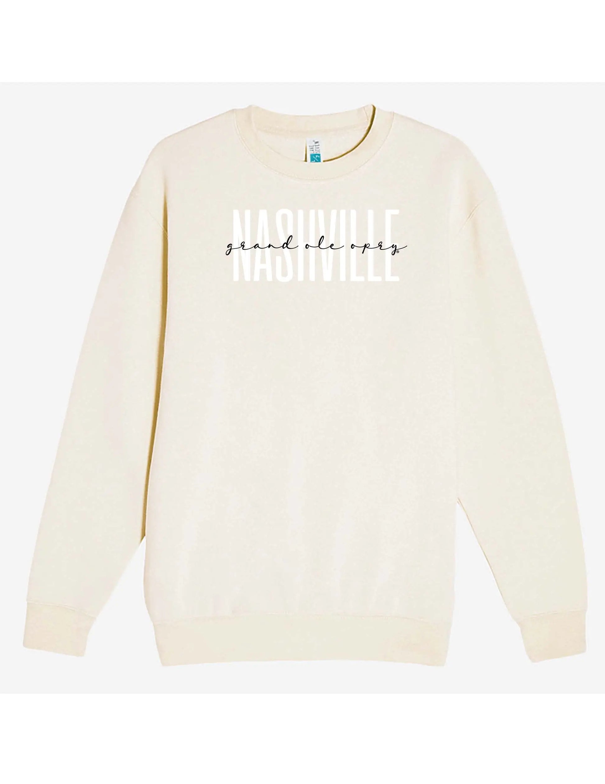 Opry Nashville Souvenir Crew - CREAM / SM - FLEECE