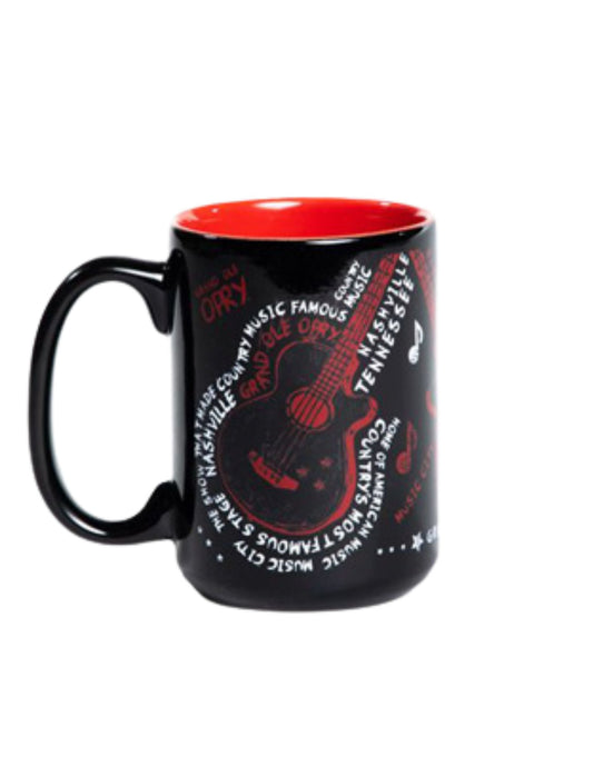 Opry Rock n’ Roll Guitar Mug - DRINKWARE