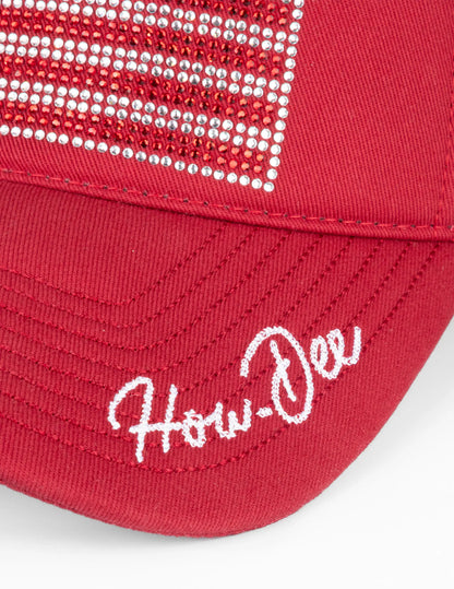 Opry Star Spangled Red Trucker Hat - BASEBALL