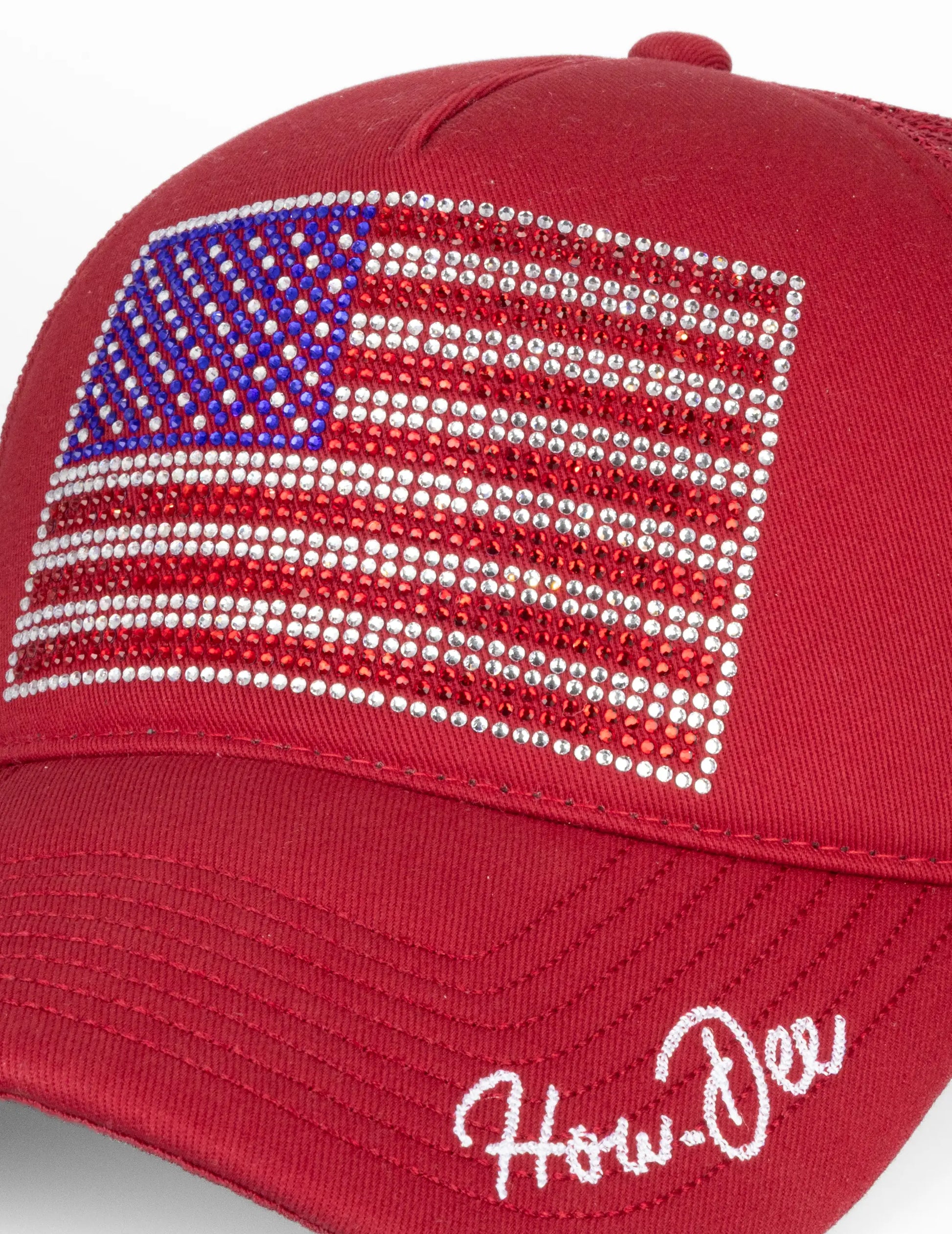 Opry Star Spangled Red Trucker Hat - BASEBALL