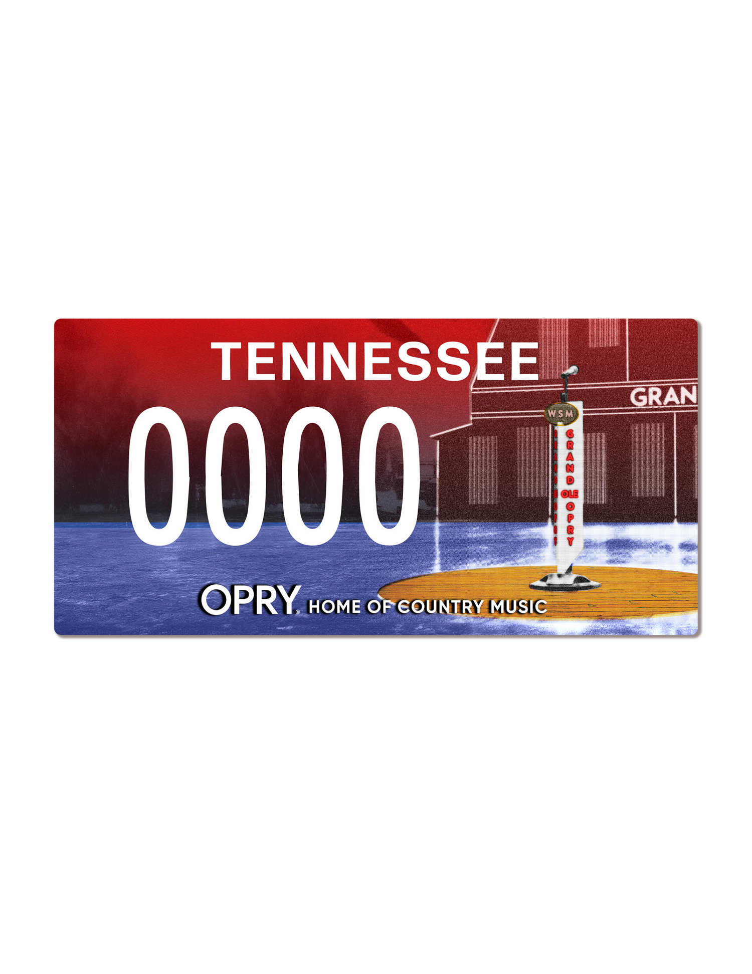 Opry Themed License Plate - SOUVENIRS
