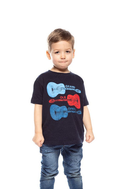 Opry Tri-Color Guitar T-Shirt - NAVY / 2T - KIDS APPAREL