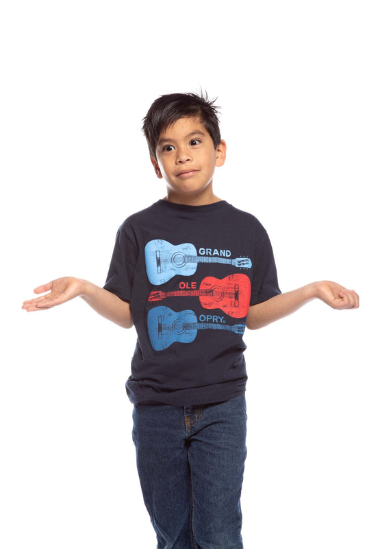 Opry Tri-Color Guitar Youth T-Shirt - KIDS APPAREL