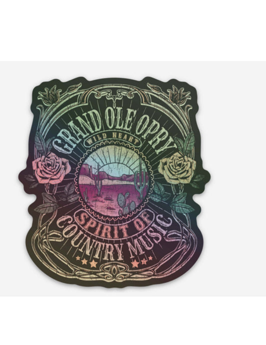 Opry Wild Heart Holographic Decal - SOUVENIRS