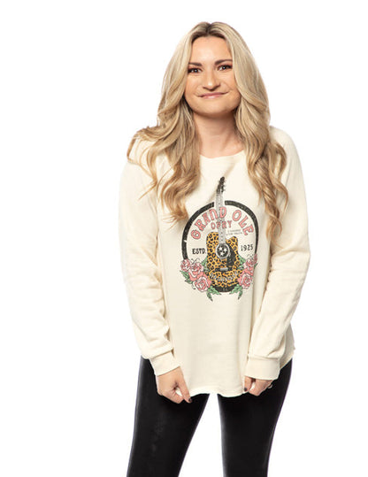 Opry Women’s Leopard Guitar Sweatshirt - FLEECE