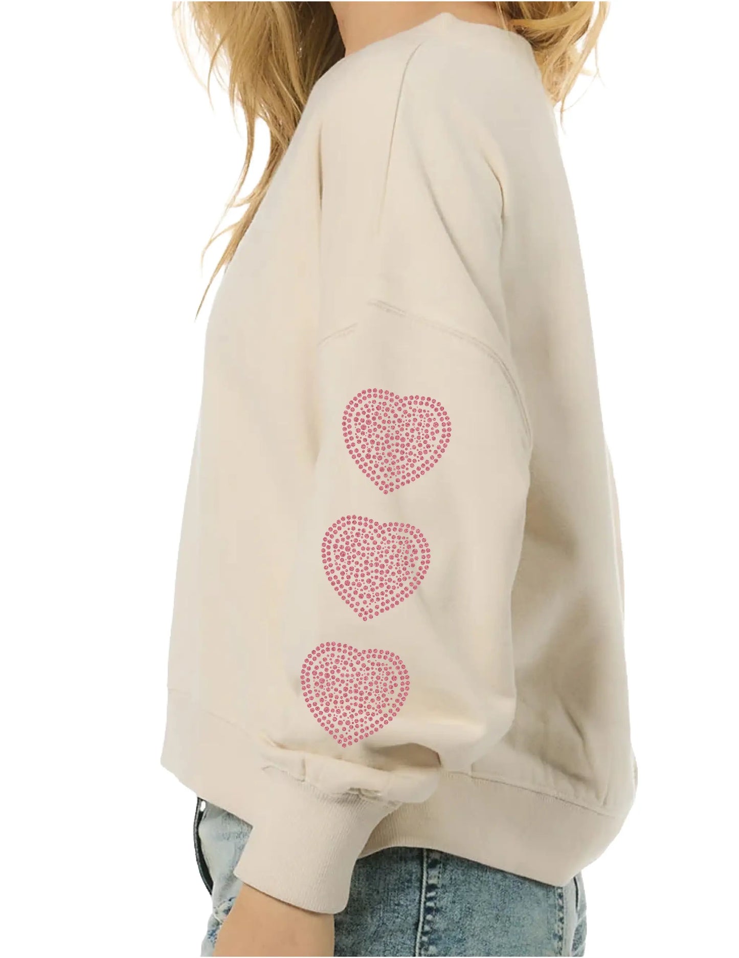 Opry x Dolly Parton Heart Sleeve Crew Sweatshirt - CREW SWEATSHIRTS