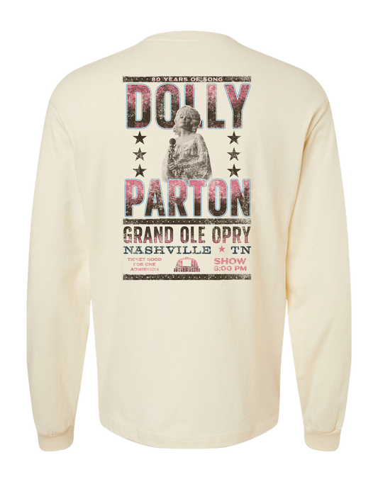 Opry x Dolly Parton Poster Long Sleeve T-Shirt - CREWS