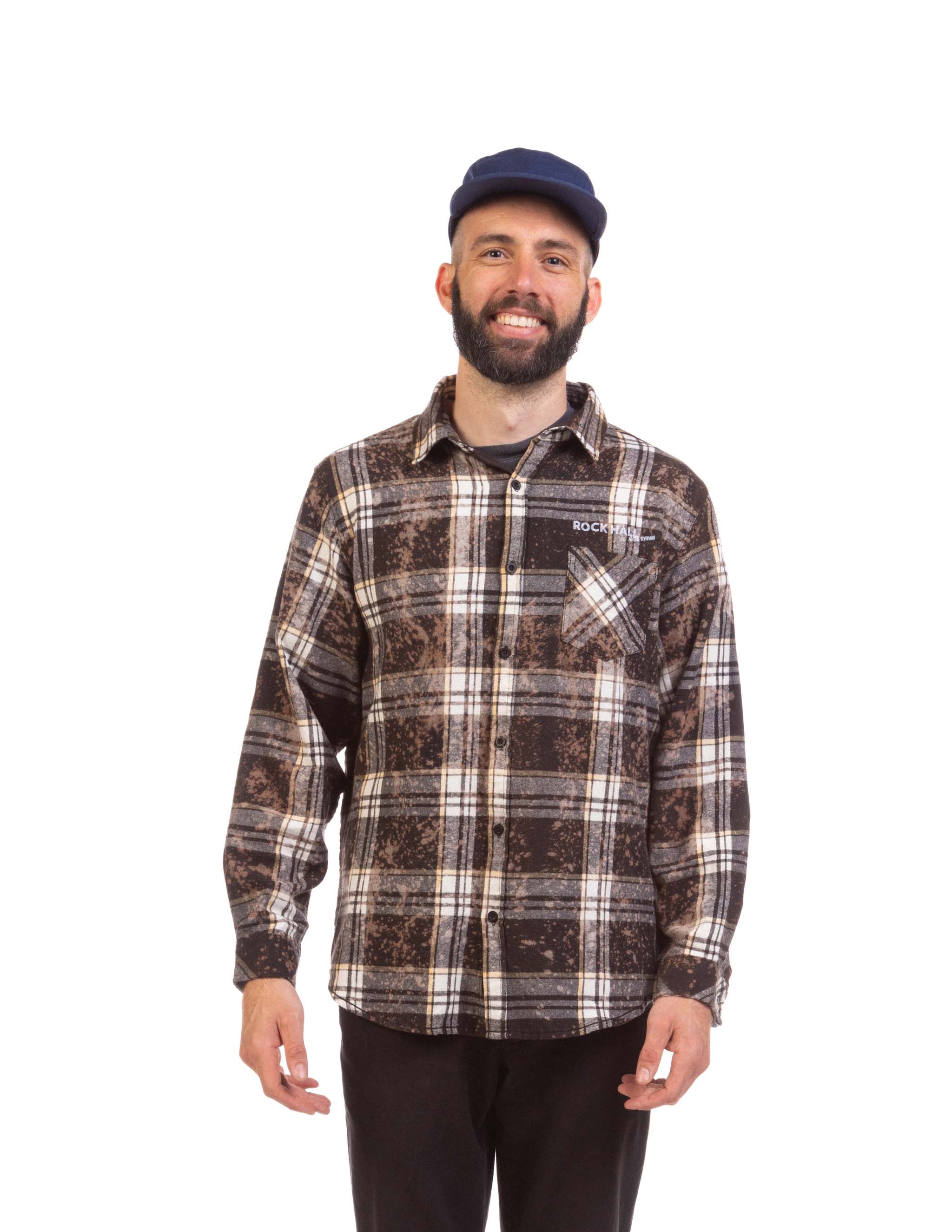 Rock Hall at The Ryman Bleached Flannel Shirt