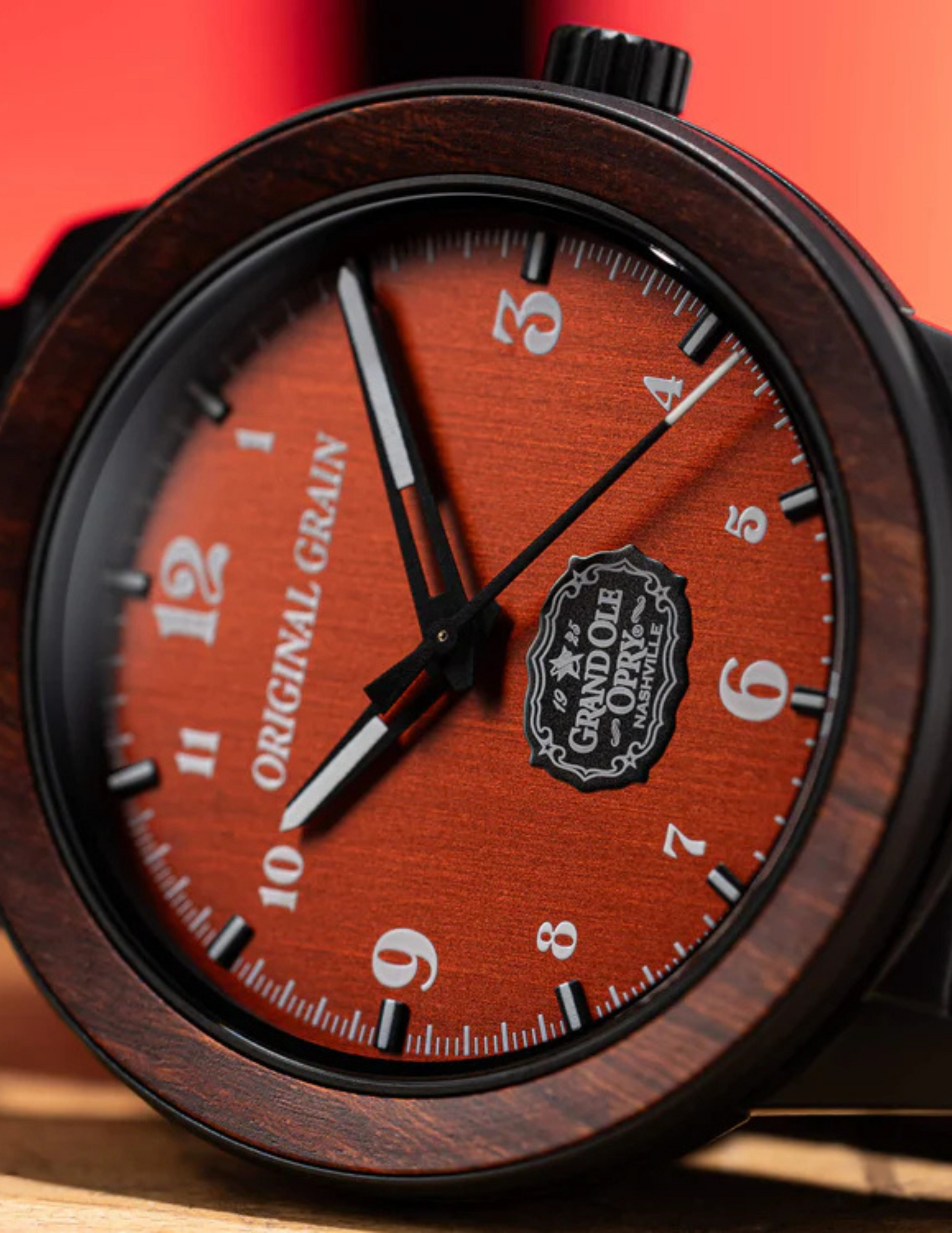 Original Grain Grand Ole Opry Barrel 46mm Stage Wood Watch - WATCHES