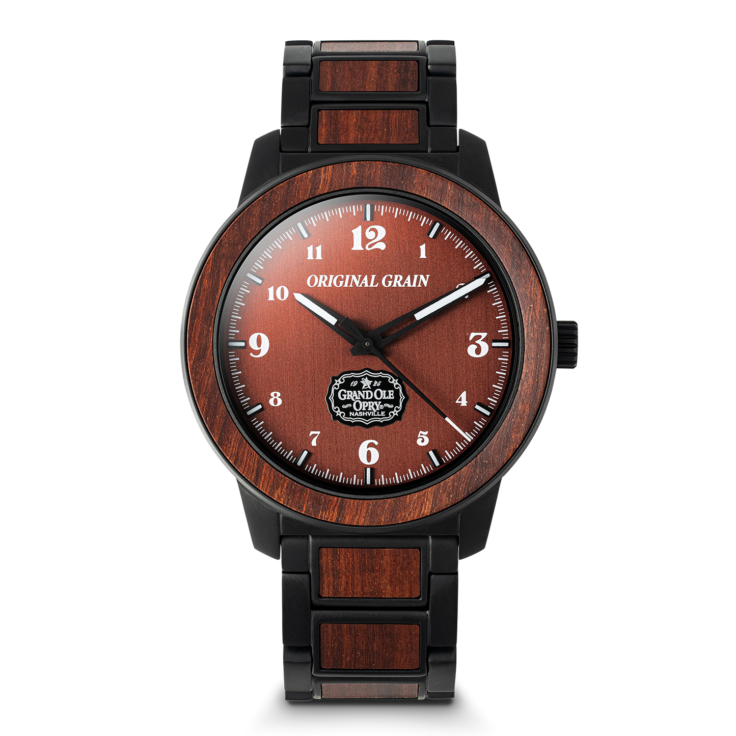 Original Grain Grand Ole Opry Barrel 46mm Stage Wood Watch - WATCHES