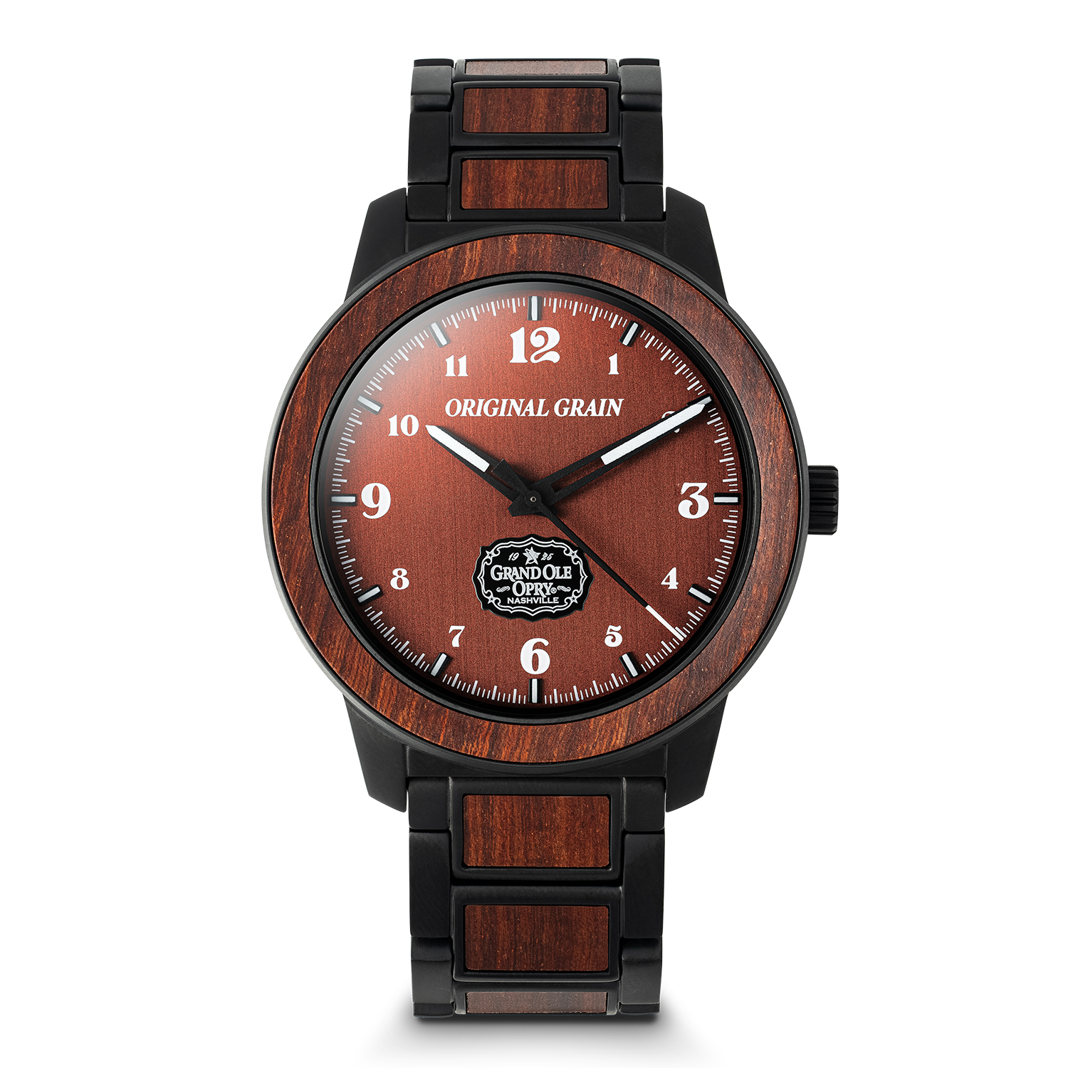 Original Grain Grand Ole Opry Barrel 46mm Stage Wood Watch - WATCHES