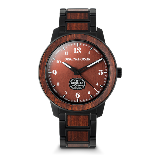 Original Grain Grand Ole Opry Barrel 46mm Stage Wood Watch - WATCHES