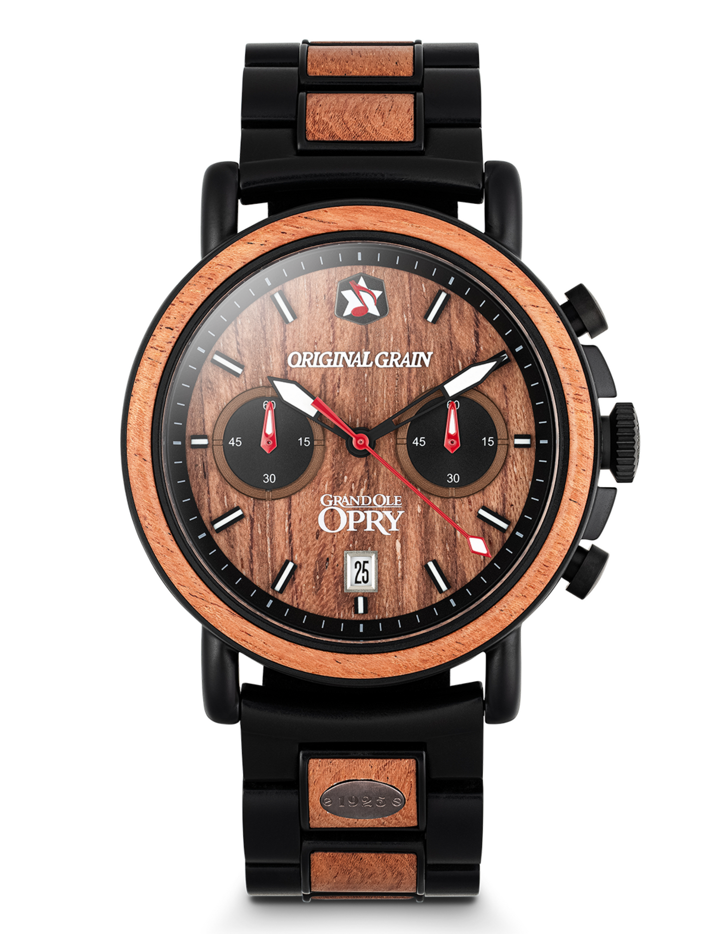 Original Grain Grand Ole Opry Chrono 44mm Stage Wood Watch - WATCHES