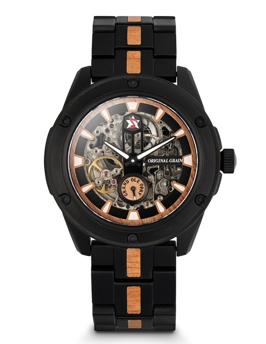 Original Grain Grand Ole Opry Rugged Automatic 45mm Stage Wood Watch - WATCHES