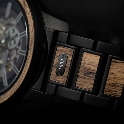 Original Grain Ryman Barrel Automatic 46mm Stage Wood Watch - WATCHES