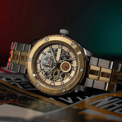 Original Grain Ryman Rugged Automatic 45mm Stage Wood Watch - WATCHES