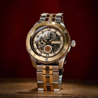 Original Grain Ryman Rugged Automatic 45mm Stage Wood Watch - WATCHES