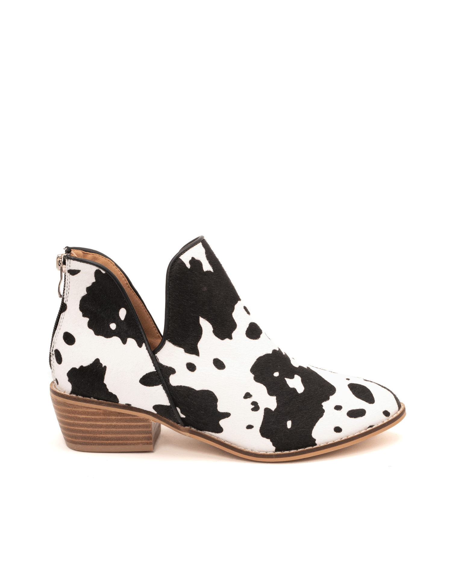 Corky's Cow Print Ankle Boot