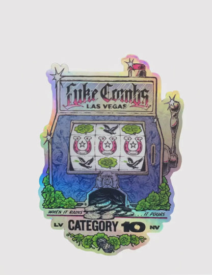 Category 10 Las Vegas Jackpot Holographic Decal
