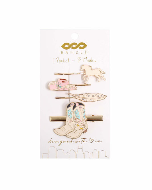 Rhinestone Rodeo 5 Piece Hair Accessories Set by Banded - HEAD ACCESSORIES