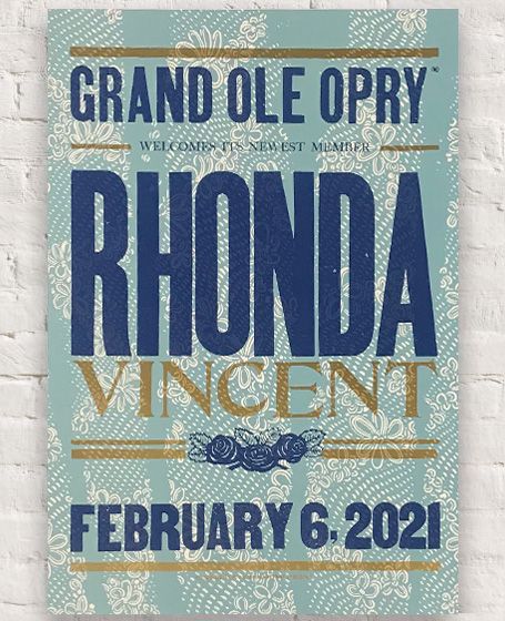 Rhonda Vincent Official Opry Induction Hatch Show Print - POSTERS