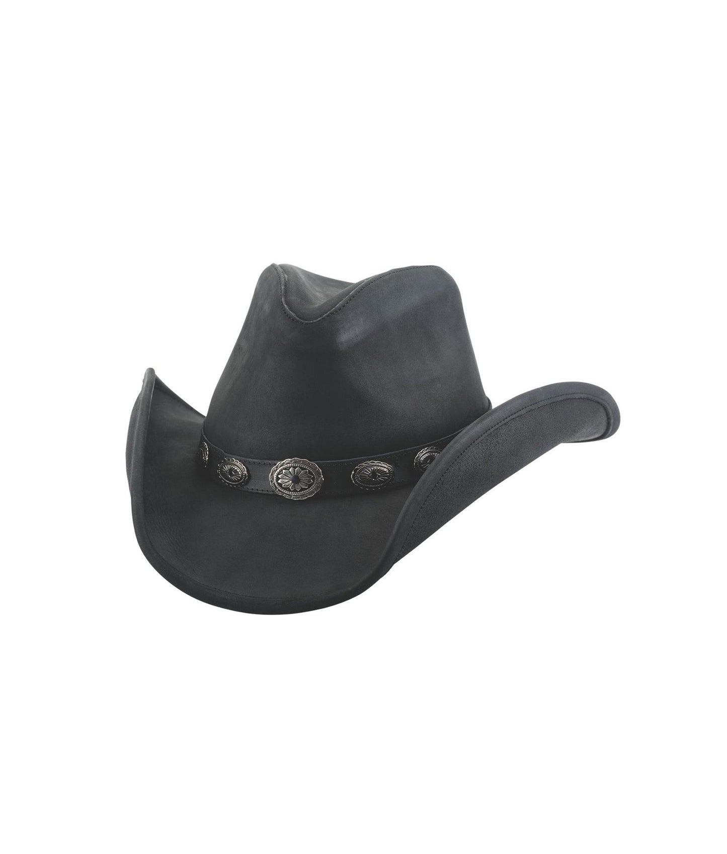Right Now Leather Cowboy Hat - BLACK / SM - HATS