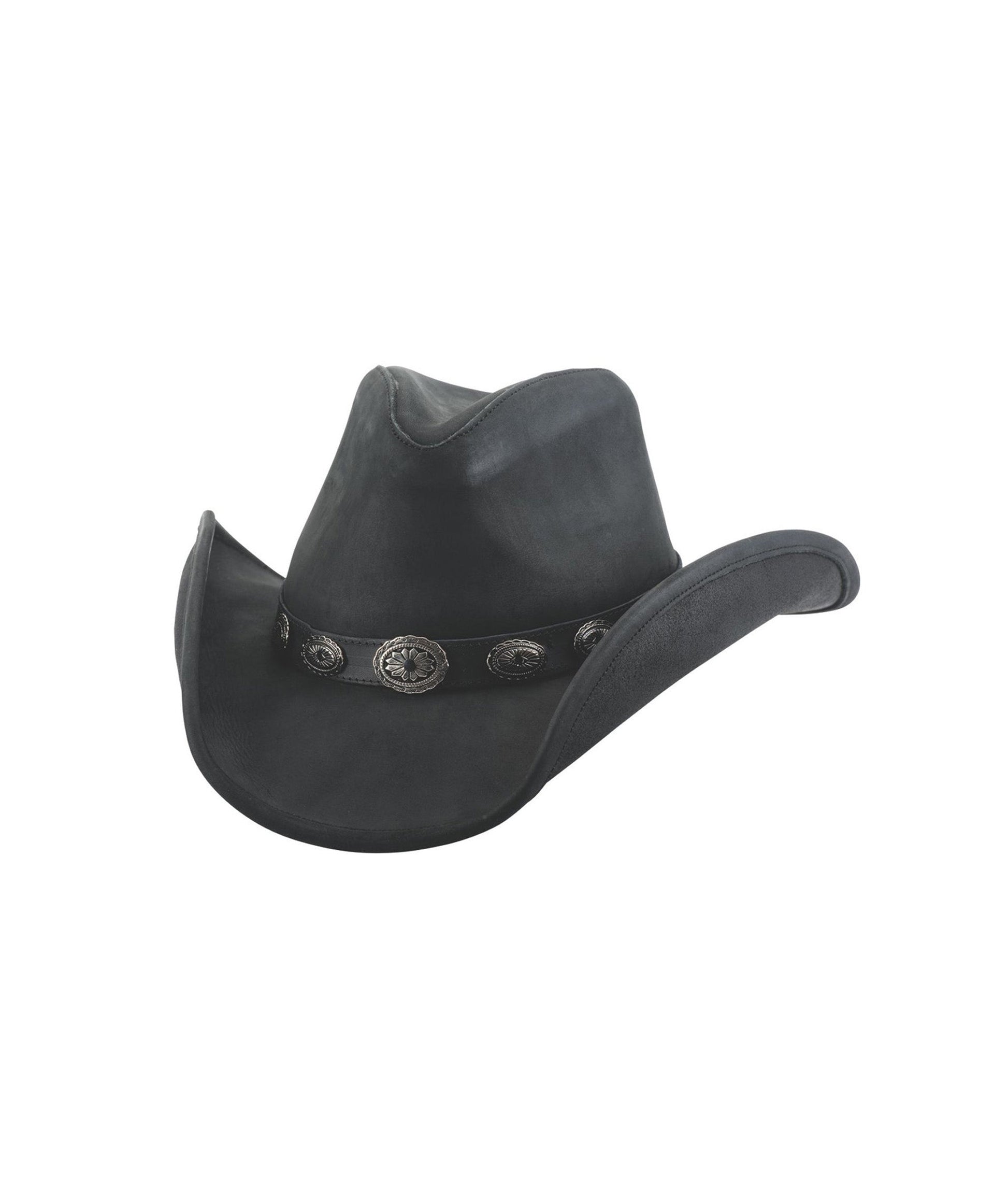 Right Now Leather Cowboy Hat - BLACK / SM - HATS