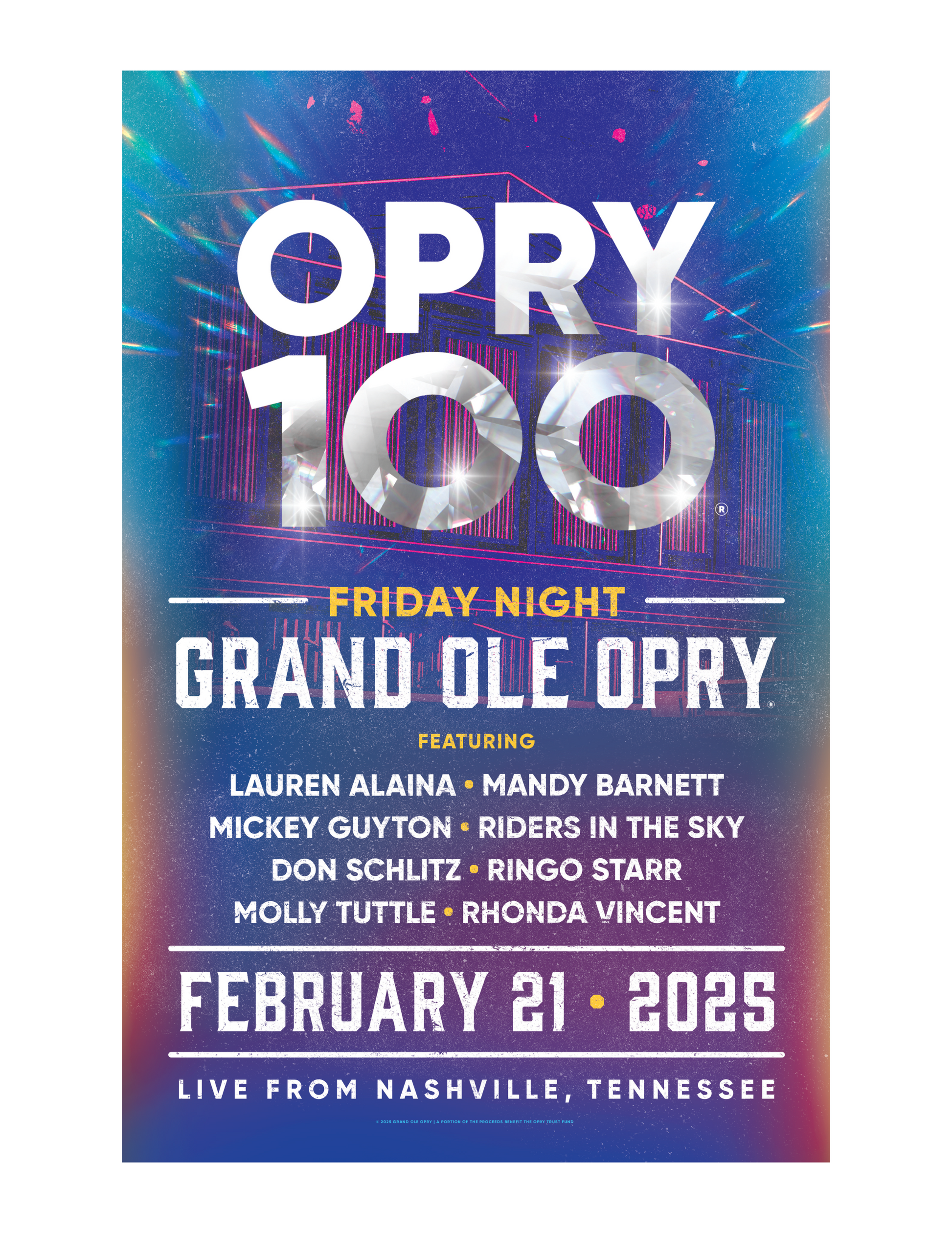 Ringo Starr Lineup Poster - February 21 2025 - POSTERS