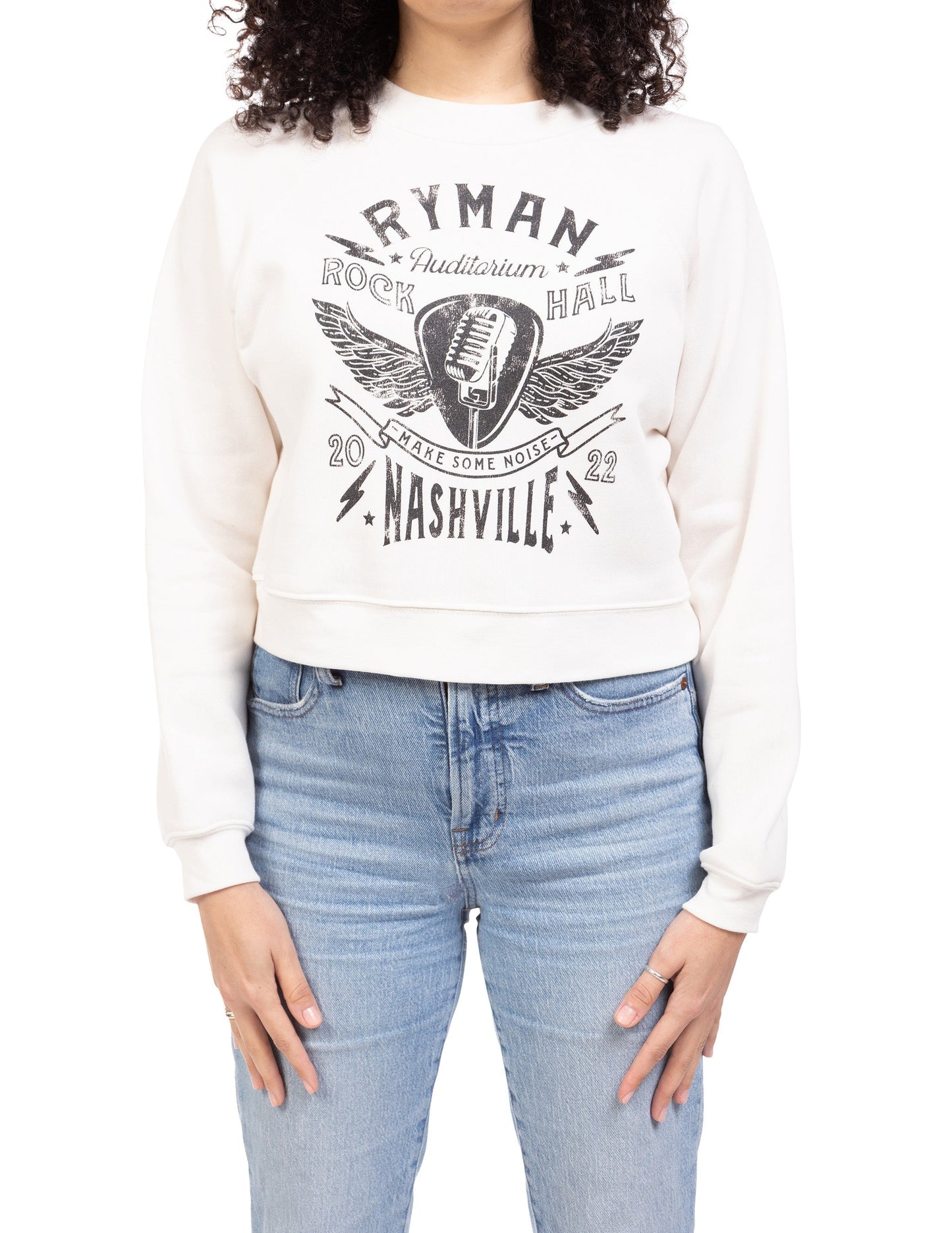Rock Hall at The Ryman Make Some Noise Womens Crew - SM - FLEECE