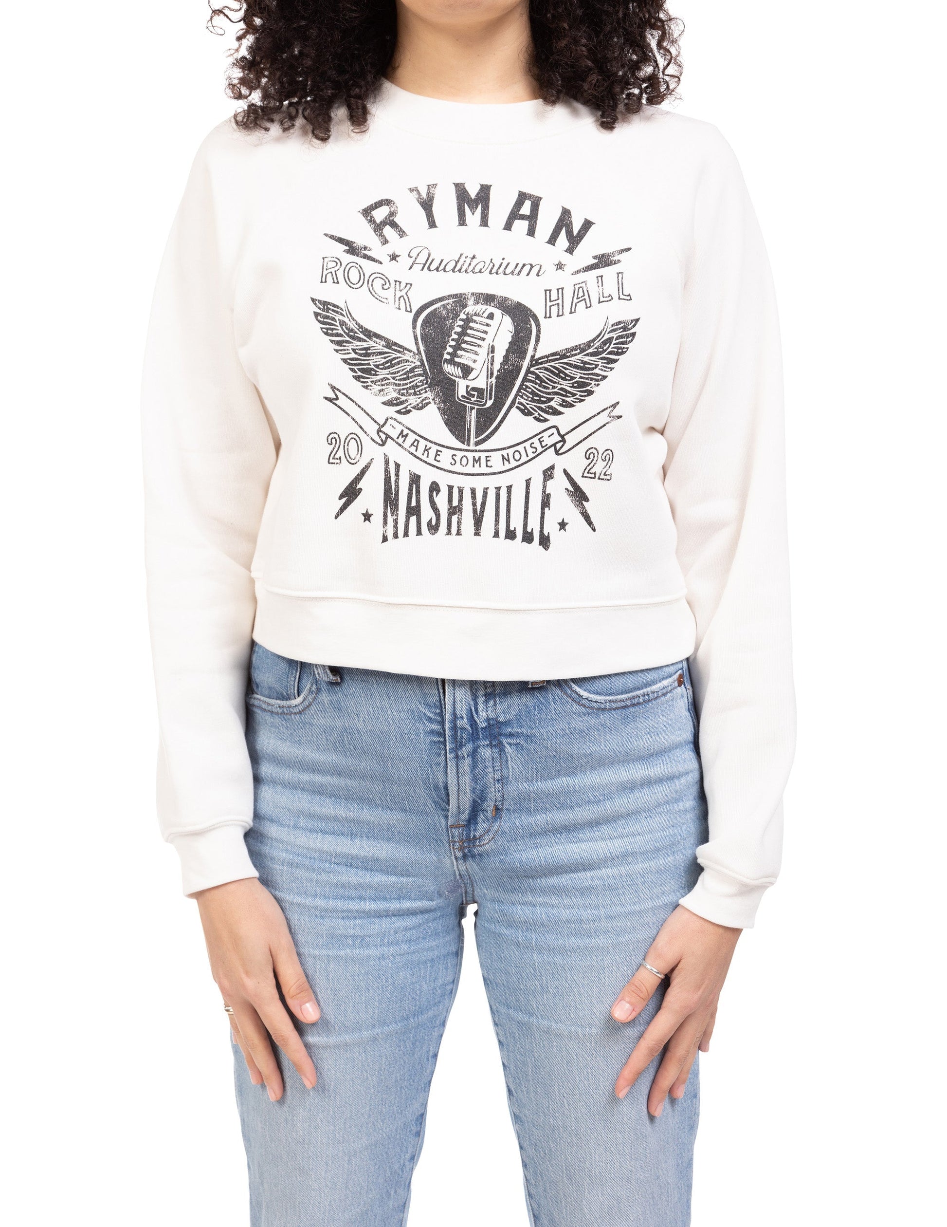 Rock Hall at The Ryman Make Some Noise Womens Crew - SM - FLEECE