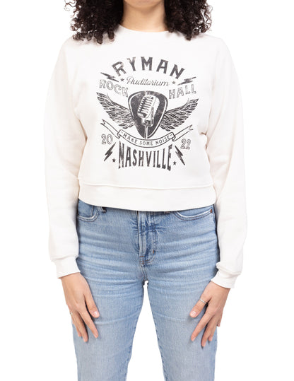 Rock Hall at The Ryman Make Some Noise Womens Crew - SM - FLEECE