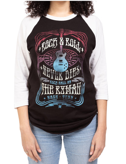 Rock Hall at The Ryman Psychedelic Unisex Raglan - SM - L/S