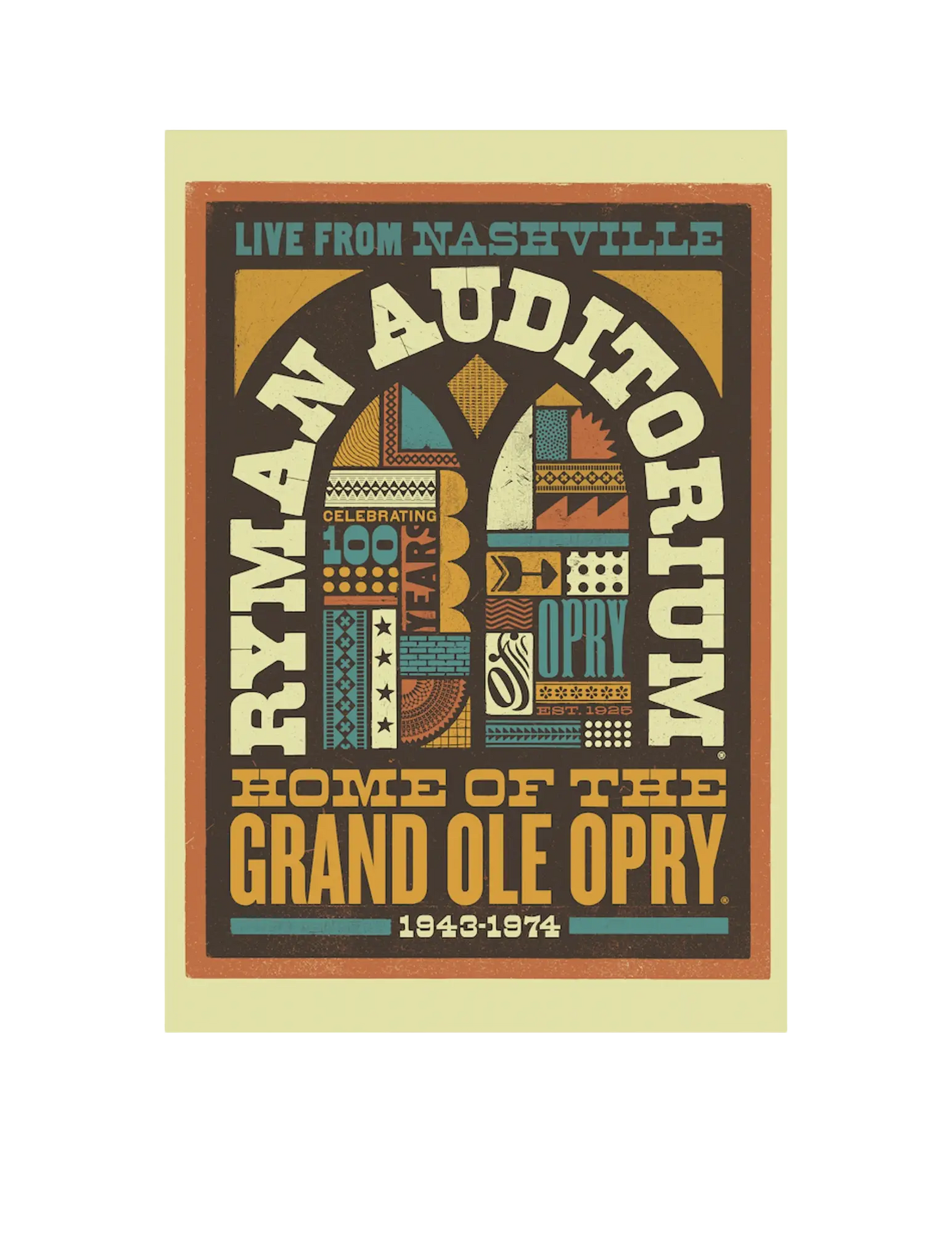 Ryman 100 Years Grand Ole Opry Poster - POSTERS
