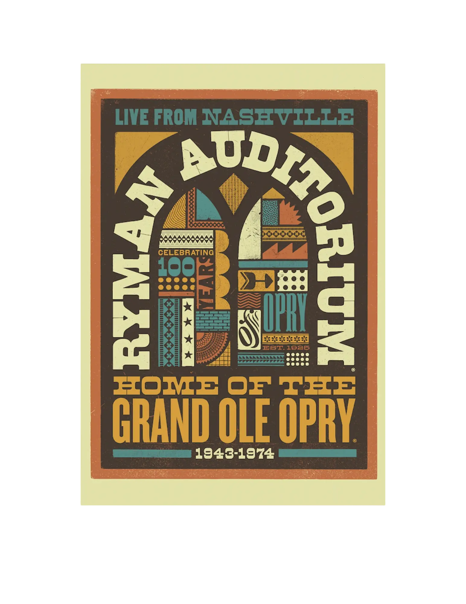 Ryman 100 Years Grand Ole Opry Poster - POSTERS