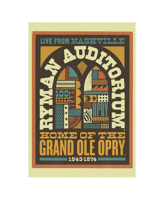Ryman 100 Years Grand Ole Opry Poster - POSTERS