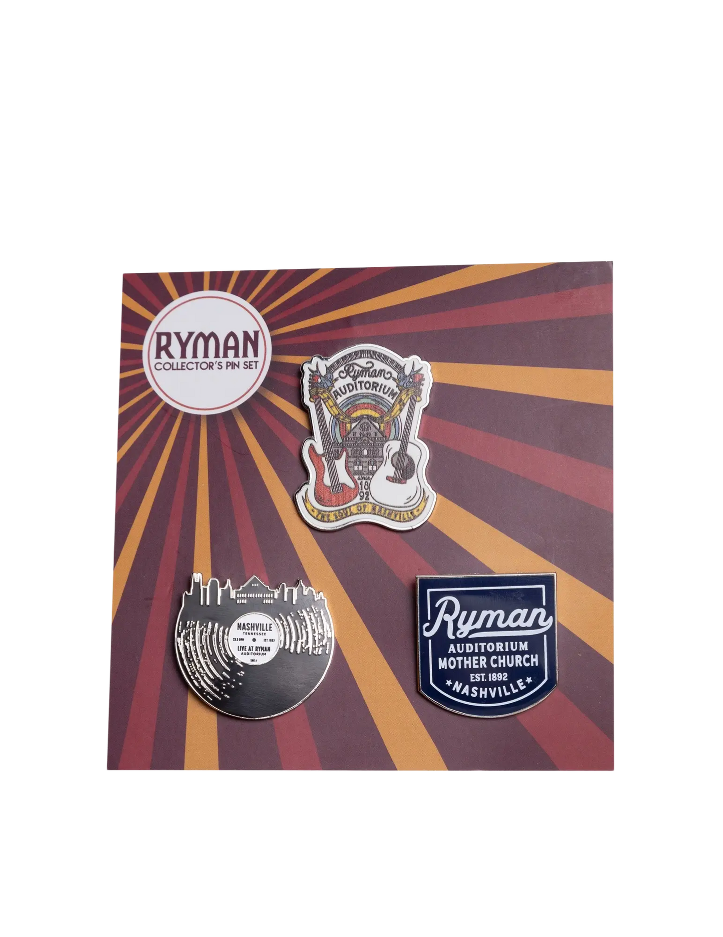 Ryman 3 Piece Lapel Pin Set - JEWELRY