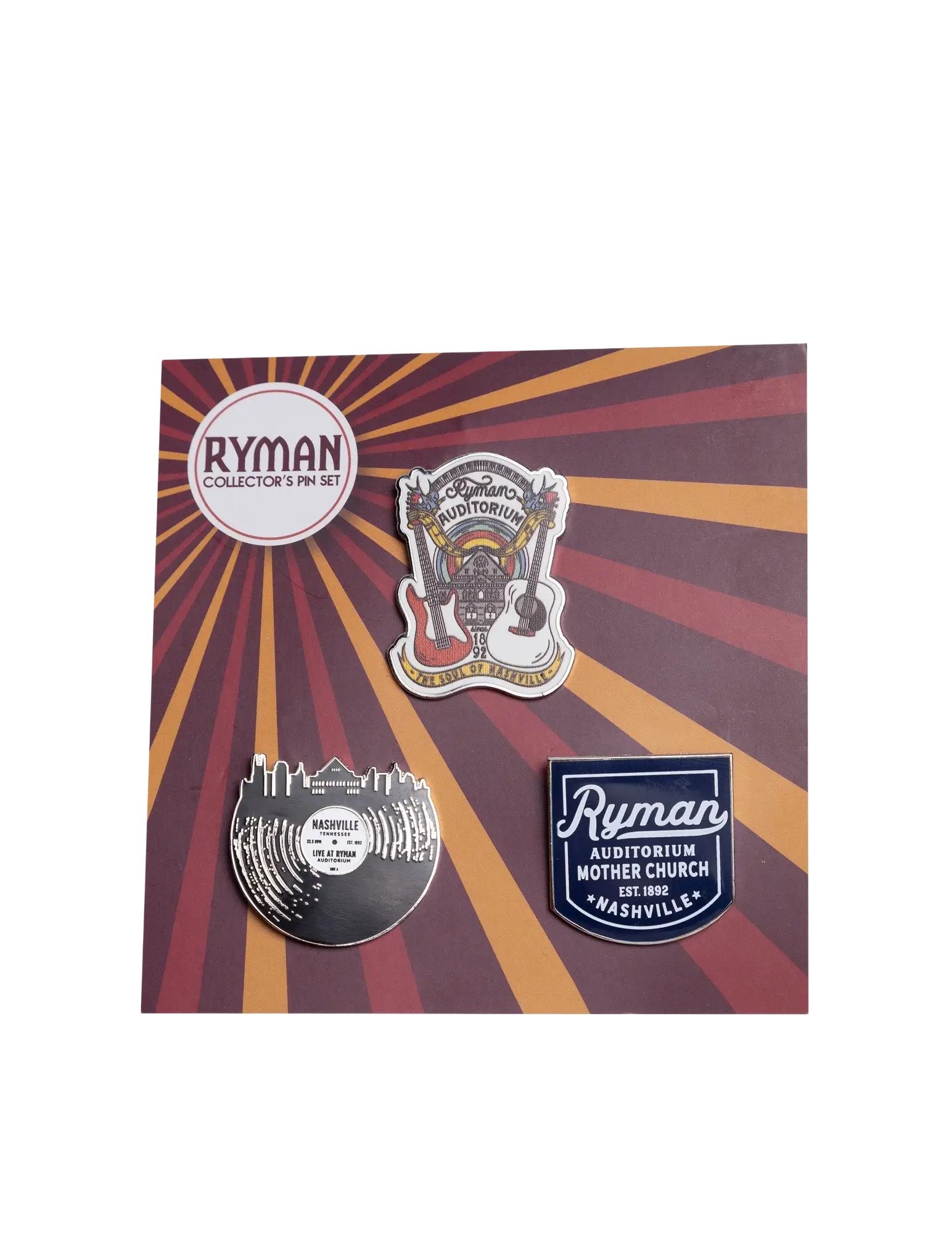 Ryman 3 Piece Lapel Pin Set - JEWELRY