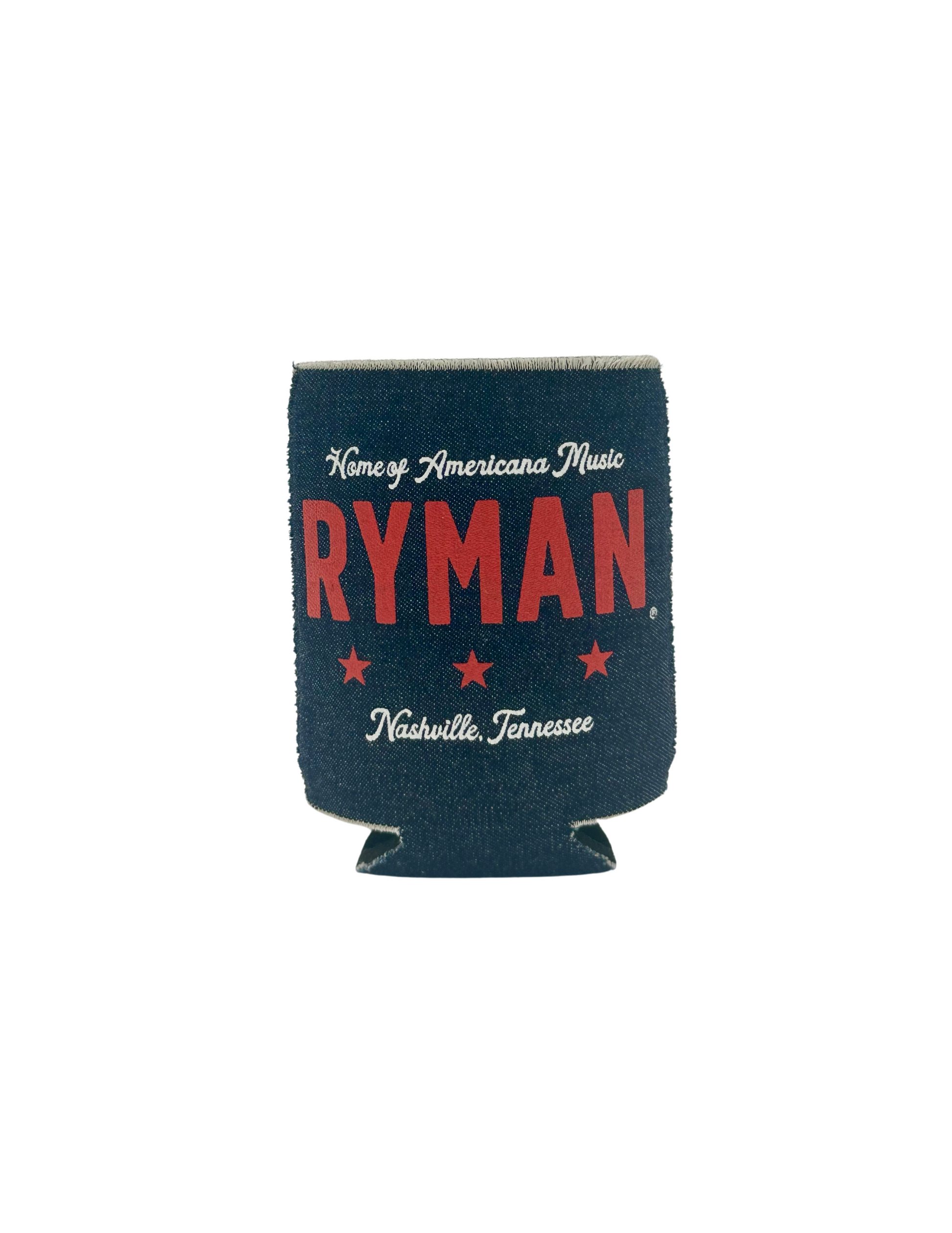 Ryman Americana Denim Koozie - DRINKWARE