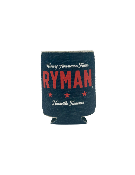 Ryman Americana Denim Koozie - DRINKWARE