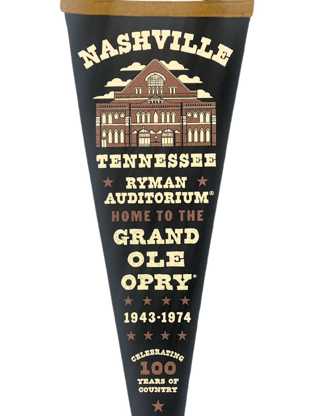 Ryman Building Grand Ole Opry Oxford Pennant - HOME Item Subclass